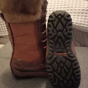 Merrell womens lace up boots, 7.5